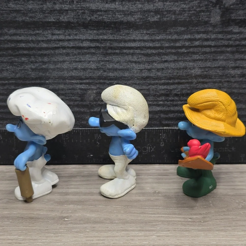 2011-2013 SMURFS Figures Lot Farmer Smooth Baker McDonalds Happy Meal